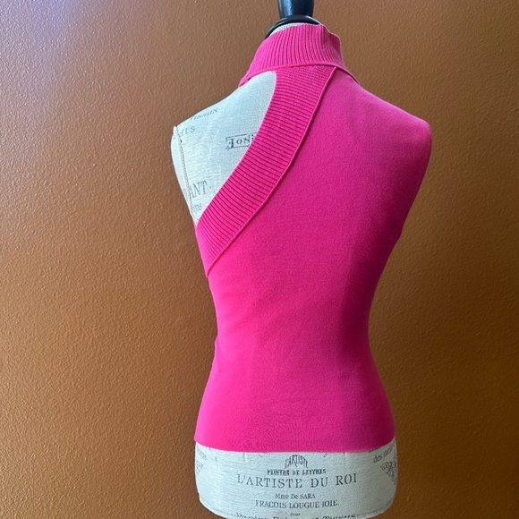 Alice + Olivia Wild Pink “Kiki Cut-Out Tank” Top Medium Excellent Condition! - Picture 11 of 11
